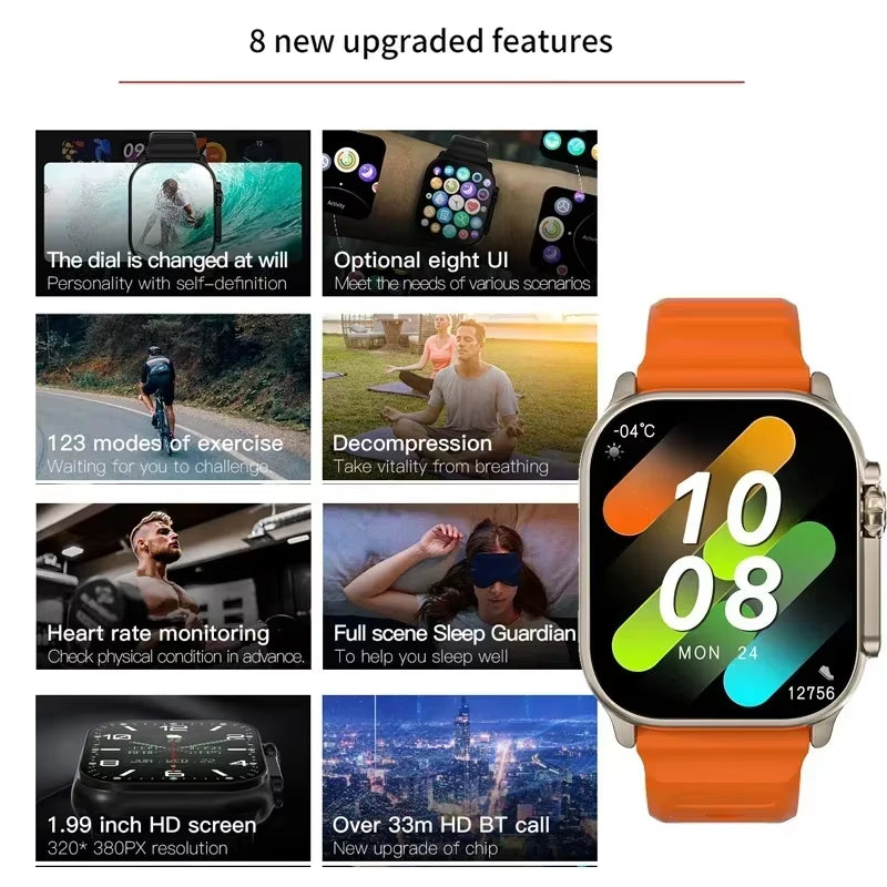 Discover the T900 Ultra Smartwatch: Your Ultimate Fitness Companion with Bluetooth Calling, Heart Rate Monitoring, and Stylish Design for All