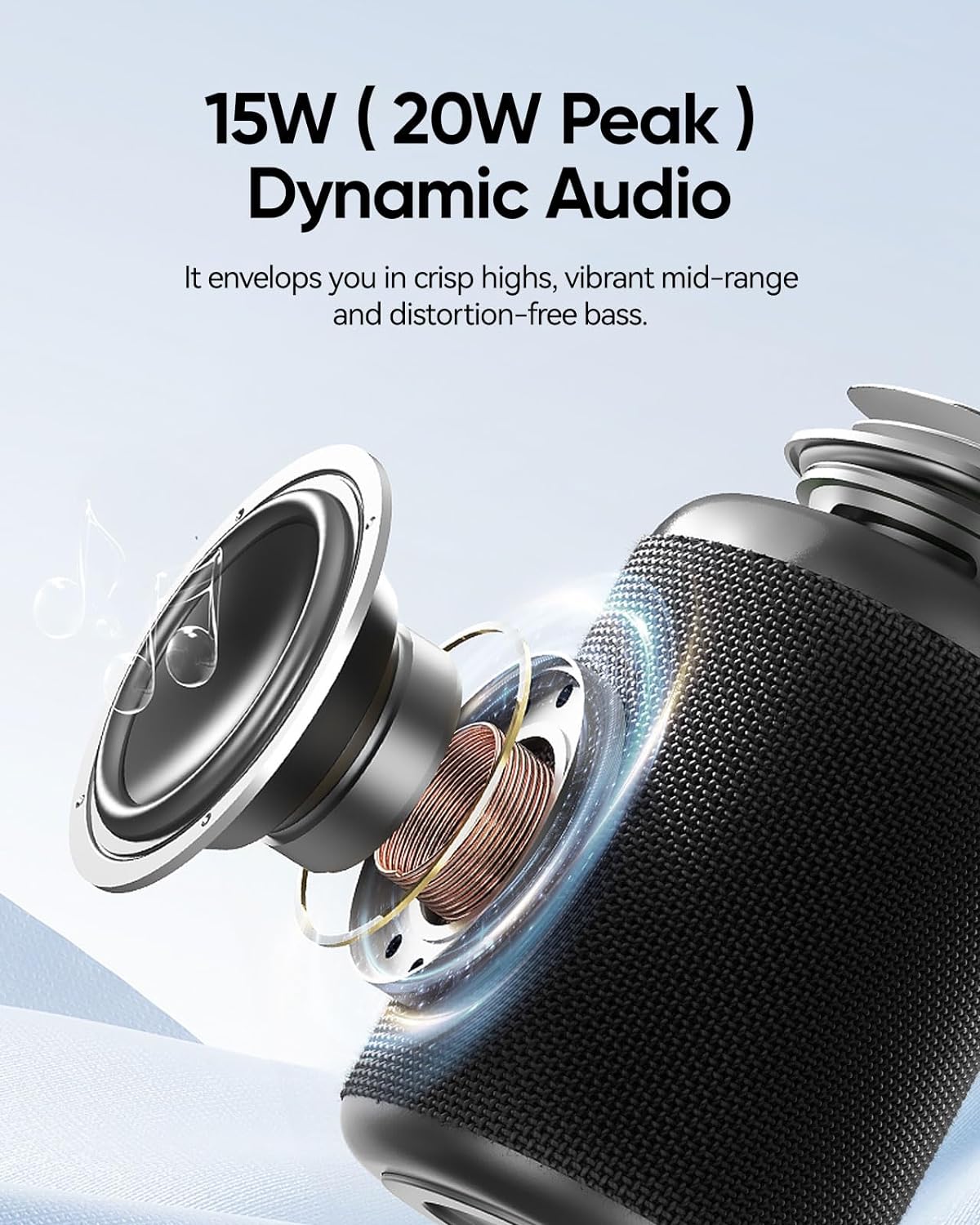 Experience Powerful Sound Anywhere with the PulseSound Portable Bluetooth Speaker - Waterproof, All-Day Playtime, and Dynamic Light Show!